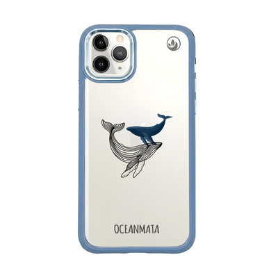 iPhone 11 pro Hülle - Wal blau - "BlueWhale" - nachhaltig
