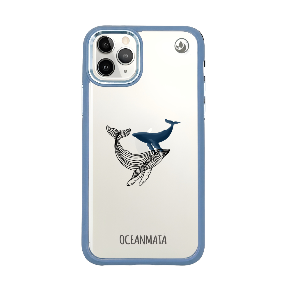 iPhone 11 pro Hülle - Wal blau - "BlueWhale" - nachhaltig