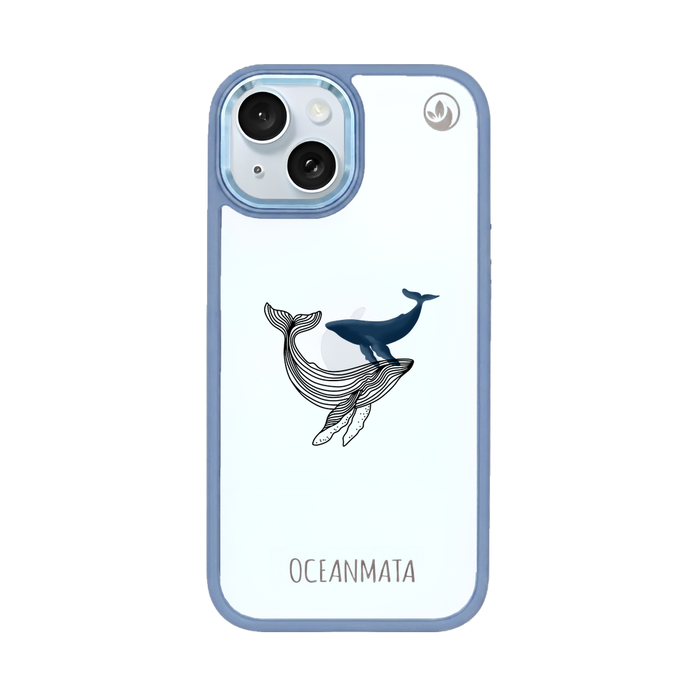 iPhone 15 Hülle - Wal blau - 