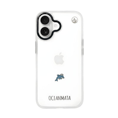 iPhone 17 Hülle - Delfin blau - "Captain Dolphin" - nachhaltig