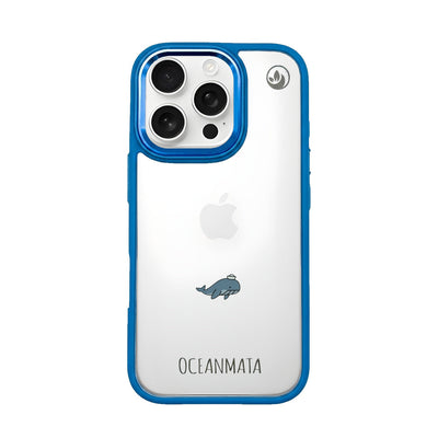 iPhone 16 pro Hülle - Wal blau - "Captain Whale" - nachhaltig