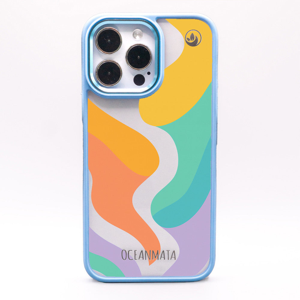 iPhone 11 pro Hülle - bunte Wellen - "Tide Flow" - nachhaltig