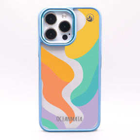 iPhone 16 Hülle - bunte Wellen - "Tide Flow" - nachhaltig