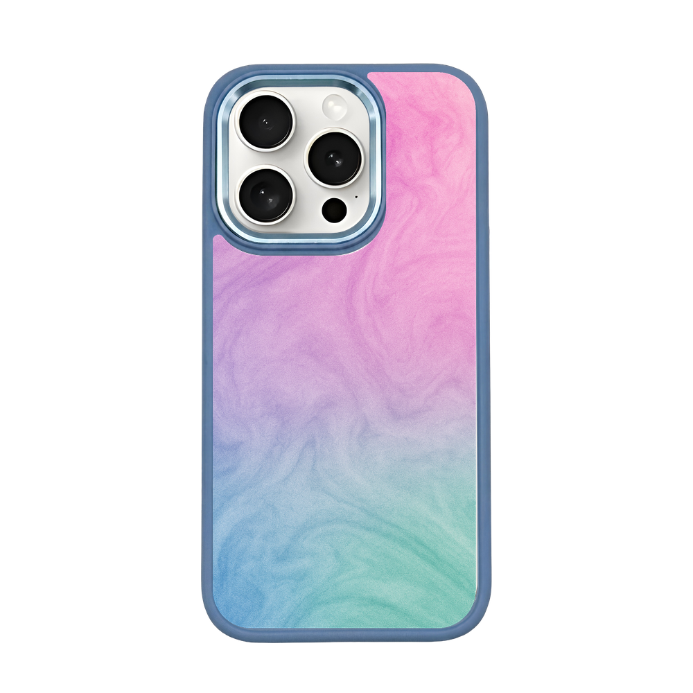 iPhone 15 pro Hülle - "Colored Marble" - nachhaltig