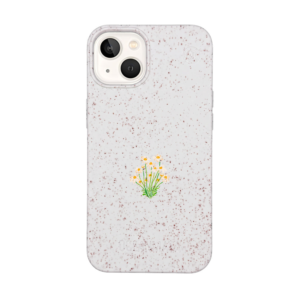 iPhone 13 Case - Flowers white - "Daisy" - sustainable