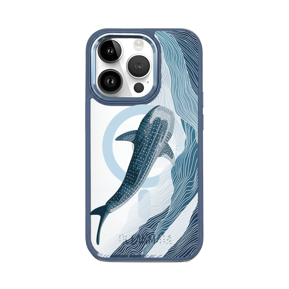 iPhone 14 pro Hülle - Walhai blau - "DeepWater" - nachhaltig