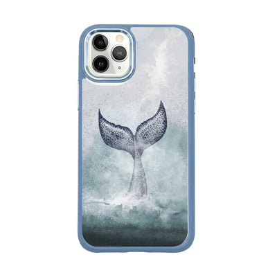 iPhone 11 pro Hülle - Delfin blau - "Dolphin" - nachhaltig