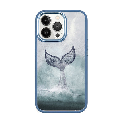 iPhone 13 pro Hülle - Delfin blau - "Dolphin" - nachhaltig