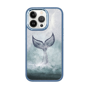 iPhone 13 pro max Hülle - Delfin blau - "Dolphin" - nachhaltig