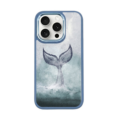 iPhone 15 pro max Hülle - Delfin blau - "Dolphin" - nachhaltig