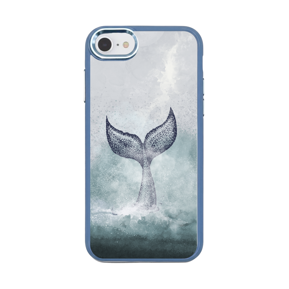 iPhone SE/7/8 Hülle - blau - "DOLPHIN" - nachhaltig