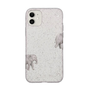 Biologisch abbaubare Handyhülle iPhone 11 Ele Fant — kompostierbar — Vorderseite