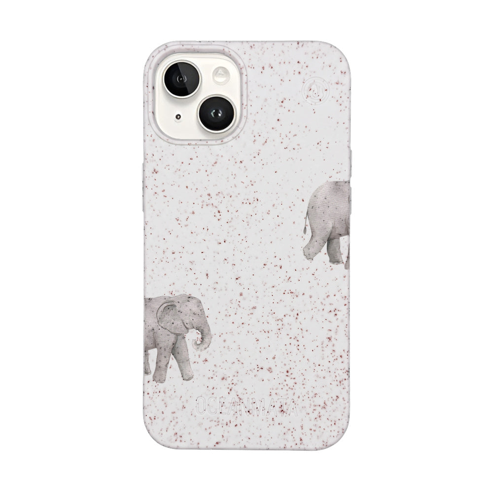 iPhone 14 Case - Elephant white - "Ele-Fant" - sustainable