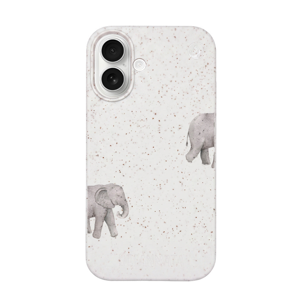 iPhone 17 Hülle - Elefant weiß - "Ele-Fant" - nachhaltig
