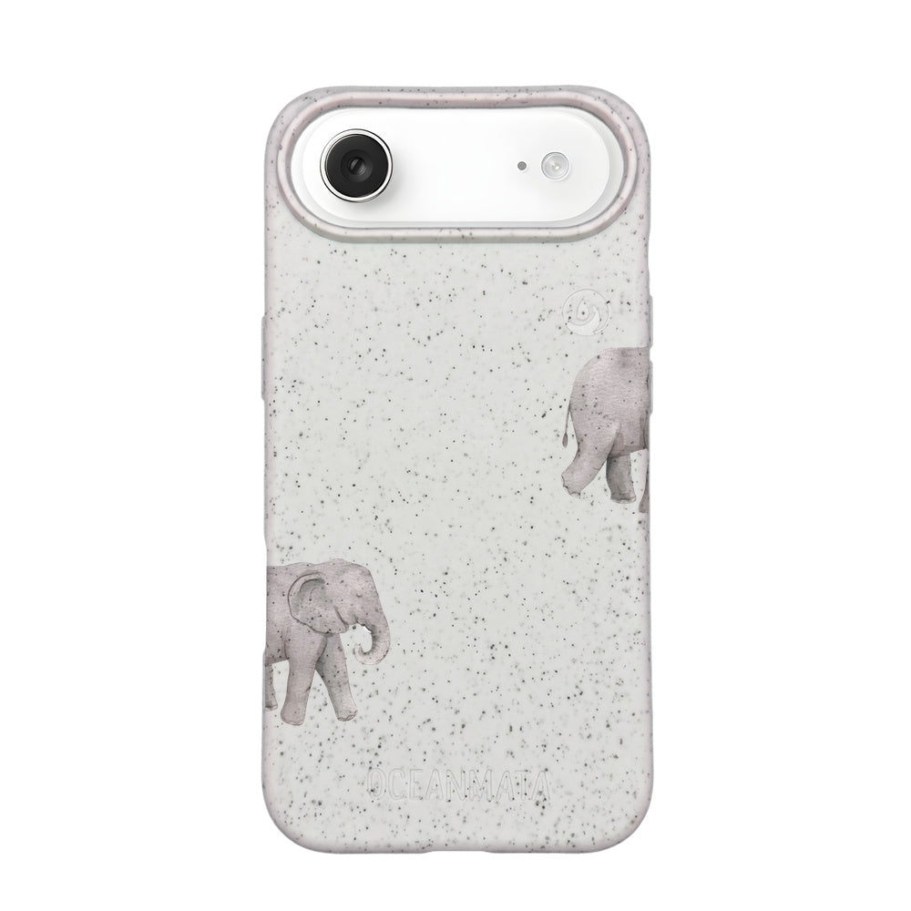iPhone 17 Air Hülle - Elefant weiß - "Ele-Fant" - nachhaltig