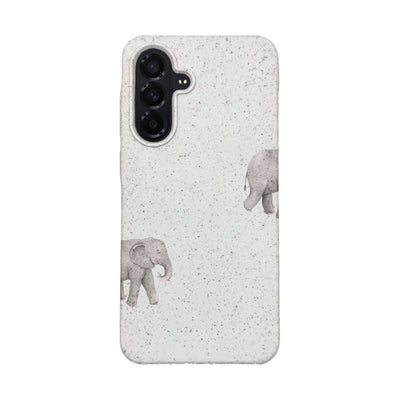 Samsung A56 Case - Elephant white - "Ele-Fant" - sustainable