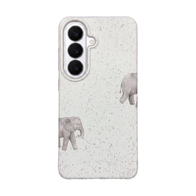 Samsung S26 Case - Elephant white - "Ele-Fant" - sustainable