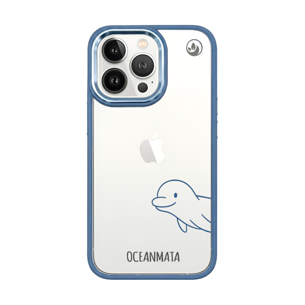 iPhone 13 pro max Hülle - Delfin - "Finni" - nachhaltig