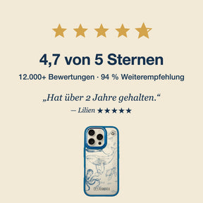 Nachhaltige Handyhülle iPhone 17 pro max Seagull aus Ocean Plastic — Bewertungen