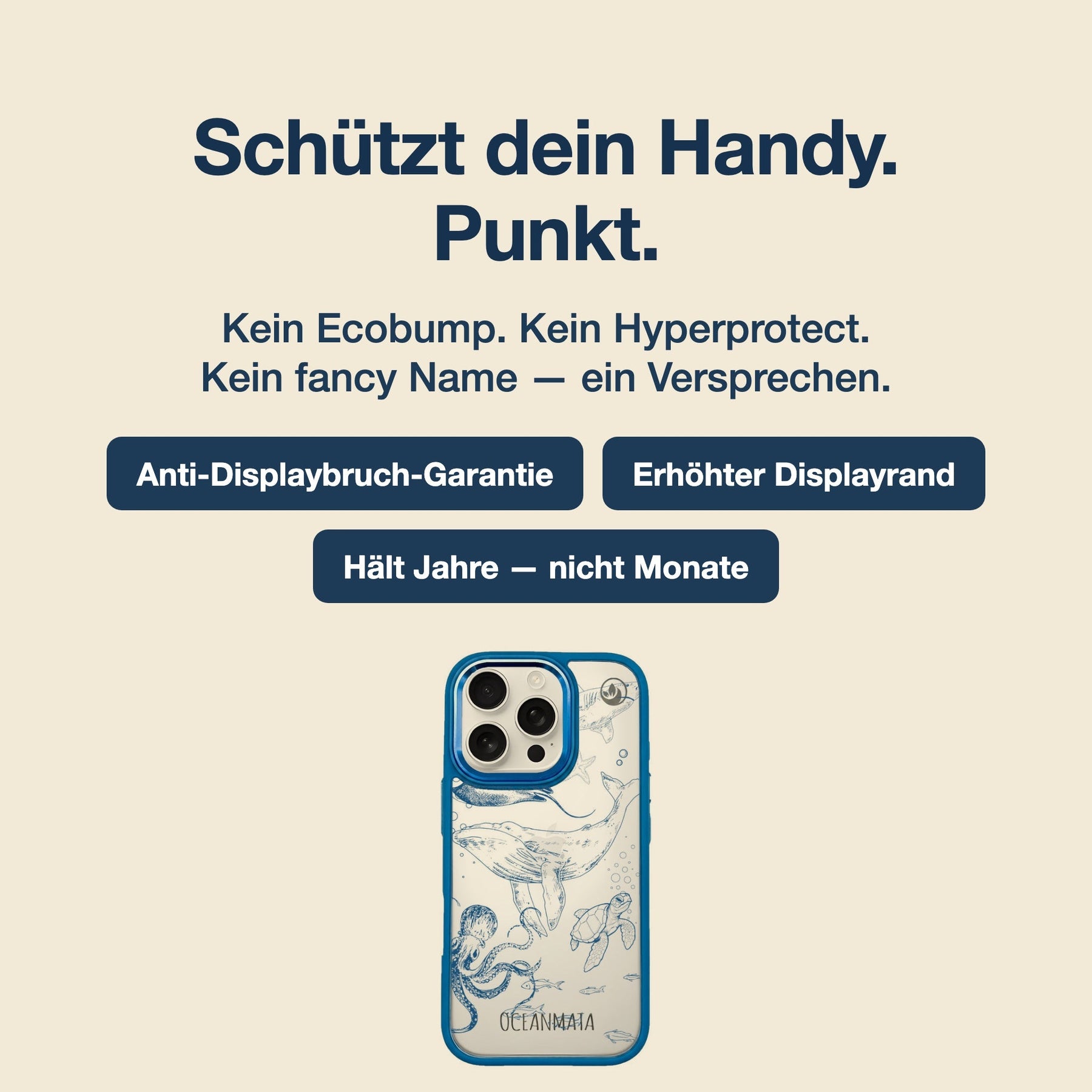 Nachhaltige Handyhülle iPhone 17 pro max Robby aus Ocean Plastic — Material