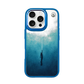 iPhone 16 pro max Hülle - Freedive blau - "Freedive" - nachhaltig