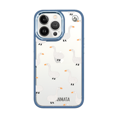 iPhone 13 pro Hülle -  gans blau - "Goose Fella" - nachhaltig