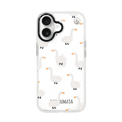 iPhone 17 Hülle -  gans blau - "Goose Fella" - nachhaltig