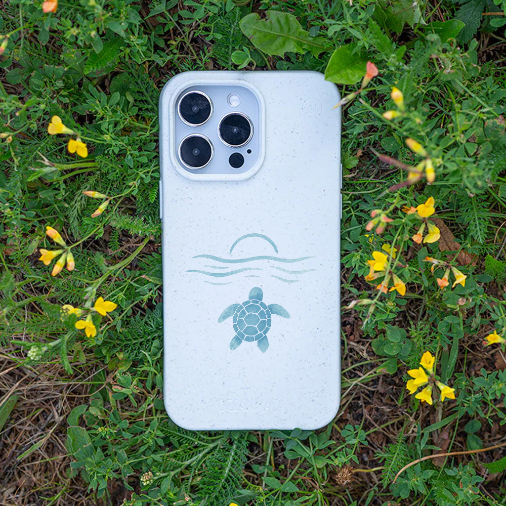 iPhone 16 pro max Hülle - weiß - "Into the Sun" - nachhaltig