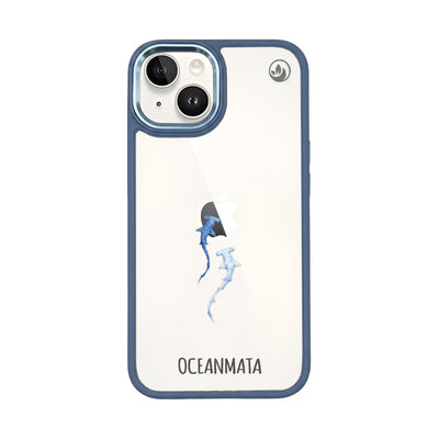 iPhone 14 Hülle - hai blau - "Hammerhead" - nachhaltig