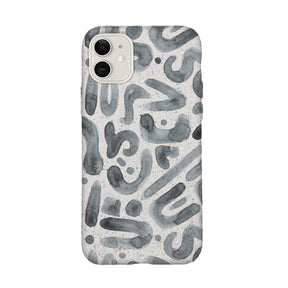 iPhone 11 Hülle Buchstabensuppe in Handyfarbe