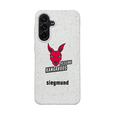 Samsung A56 Hülle - weiß - "Hessing Kangaroos " - nachhaltig