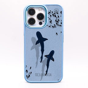 iPhone 13 Hülle - Hai blau - "Into the blue" nachhaltig