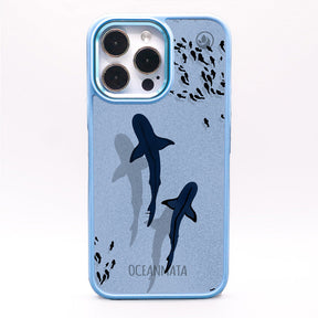 iPhone 13 Hülle - Hai blau - "Into the blue" nachhaltig