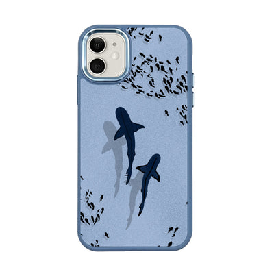 iPhone 11 Hülle - Hai blau - "Into the blue" nachhaltig