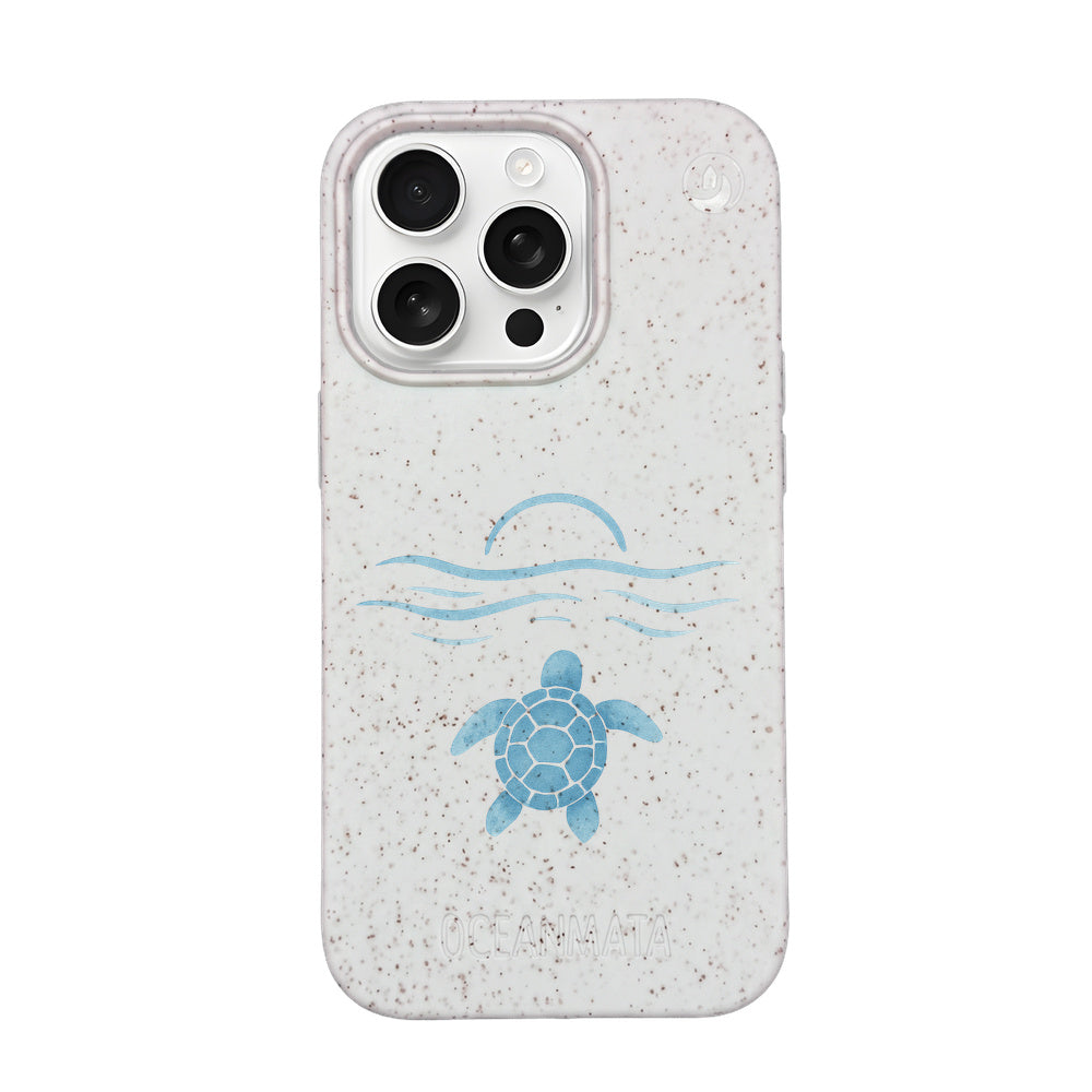 iPhone 16 Pro Max Case - white - "Into the Sun" - sustainable