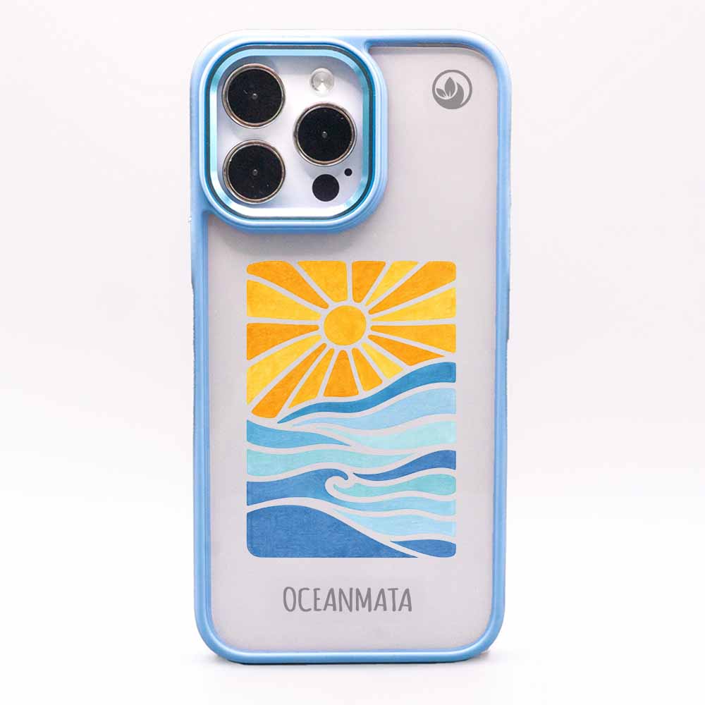 iPhone 13 pro Hülle - Meer blau - "Sun&Sea" - nachhaltig