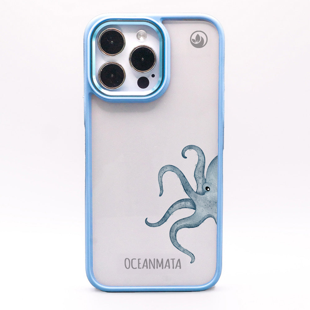 iPhone 15 pro max Hülle - Oktopus blau - "TentacleTheory" - nachhaltig