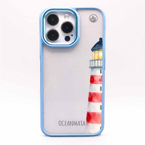 iPhone 16 pro max Hülle - Leuchtturm blau - "Lighthouse" - nachhaltig