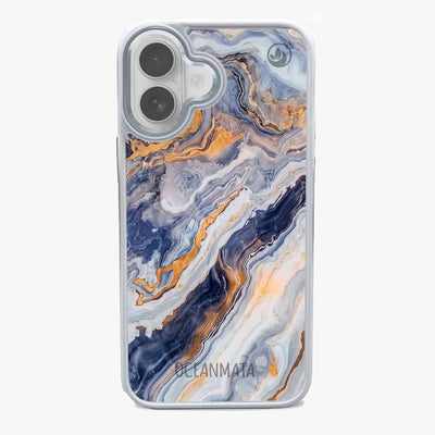 iPhone 17 Hülle - marmor blau - "BlueMarble" - nachhaltig