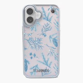 iPhone 17 Hülle - Winterwald blau - "BluePine" - nachhaltig