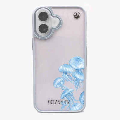 iPhone 17 Hülle -  qualle blau - "Jellies" - nachhaltig