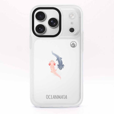 iPhone 17 pro max Hülle - Axlotl blau - "Axl" - nachhaltig