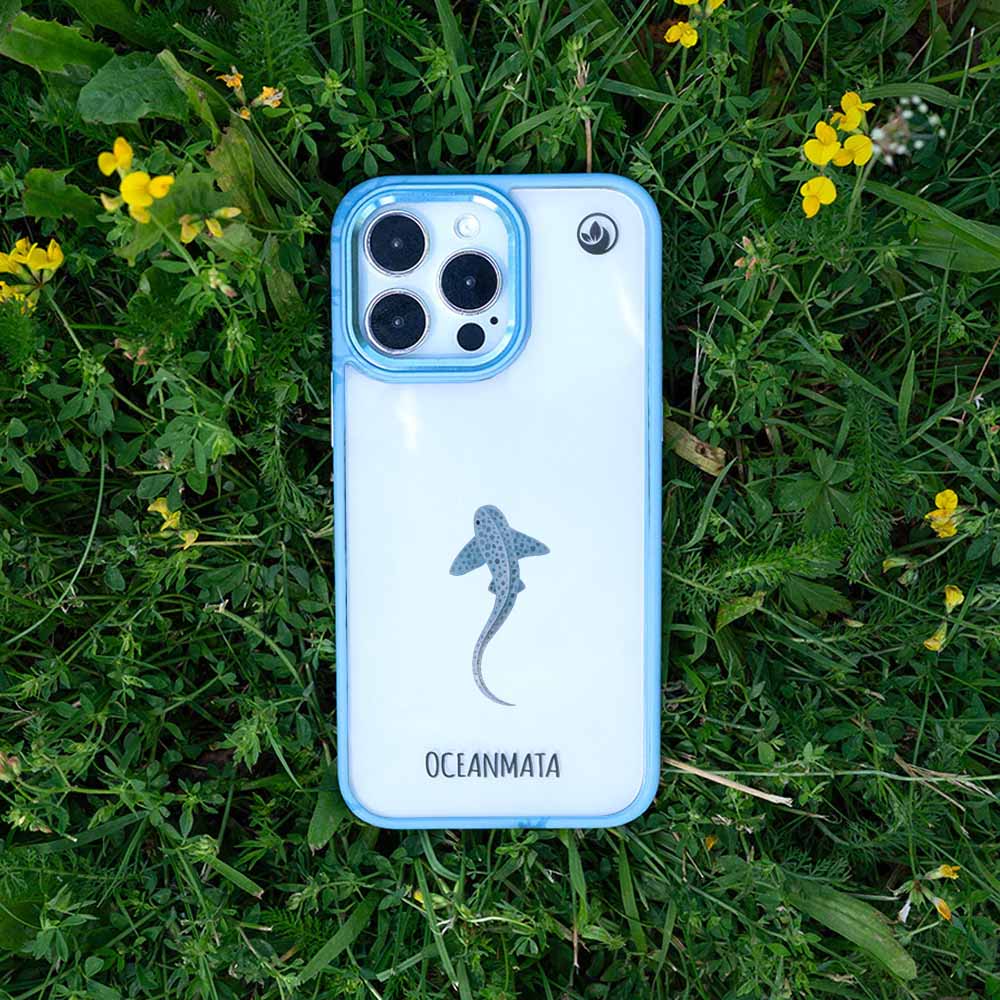 iPhone 16 pro max Hülle - Leopardenhai blau - "BlueLeopard" - nachhaltig