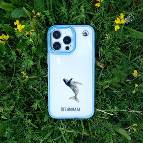 iPhone 17 pro Hülle - Wal blau - "Joy" - nachhaltig