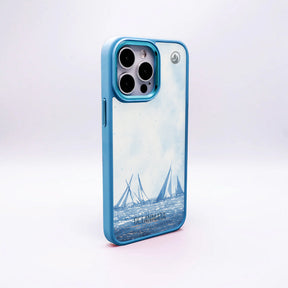 iPhone 17 Air Hülle - segeln blau - "BlueHorizon" - nachhaltig