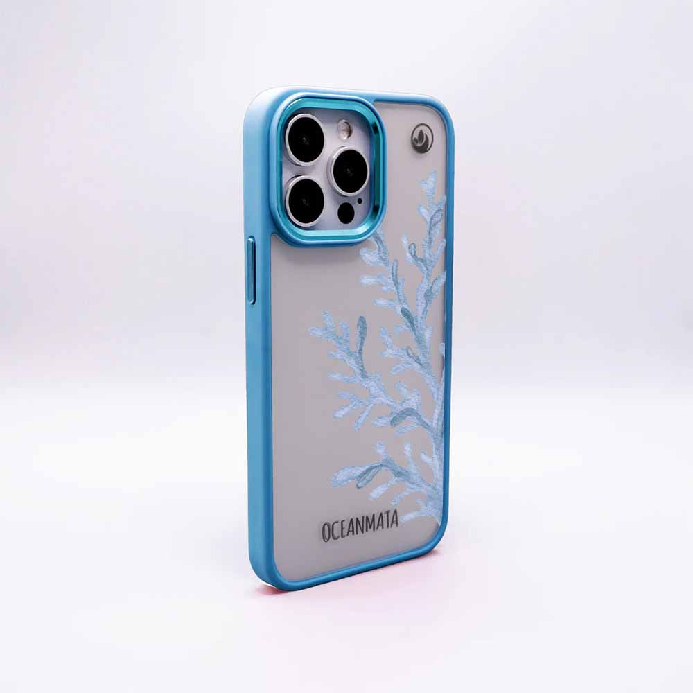 iPhone 11 Hülle - Coral blau - "CoralBlue" - nachhaltig