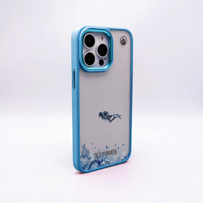 iPhone 12 pro / iPhone 12 Hülle - Taucher blau - "DeepDive" - nachhaltig