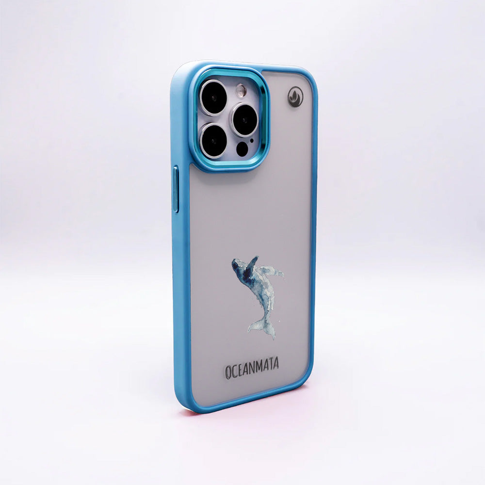 iPhone 17 pro Hülle - Wal blau - "Joy" - nachhaltig