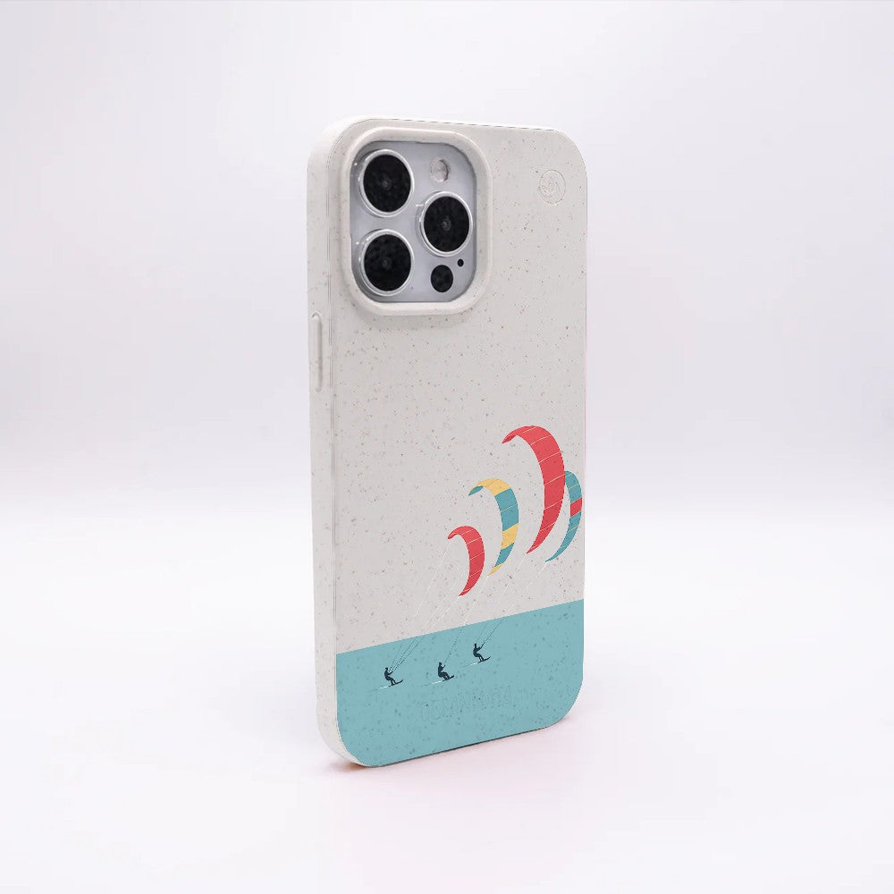 iPhone 17 Hülle - Kite weiß - "Kitesurf" - nachhaltig