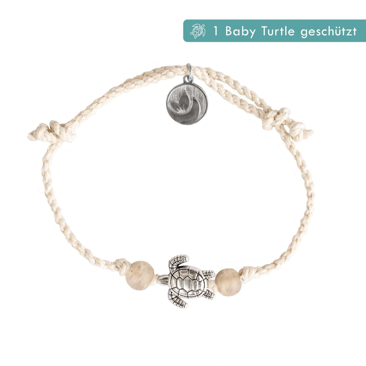 Armband weiß "TURTLE"